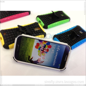 Kickstand PC+Silicone Protector Case for Samsung Galaxy S4 / I9500 / 9505 / I545